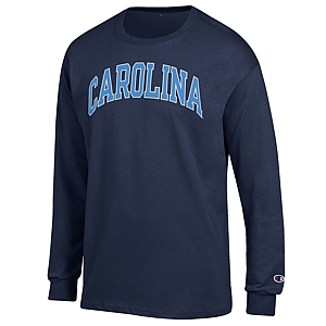 Johnny T-shirt - North Carolina Tar Heels - Long Sleeve Arch T (Navy ...