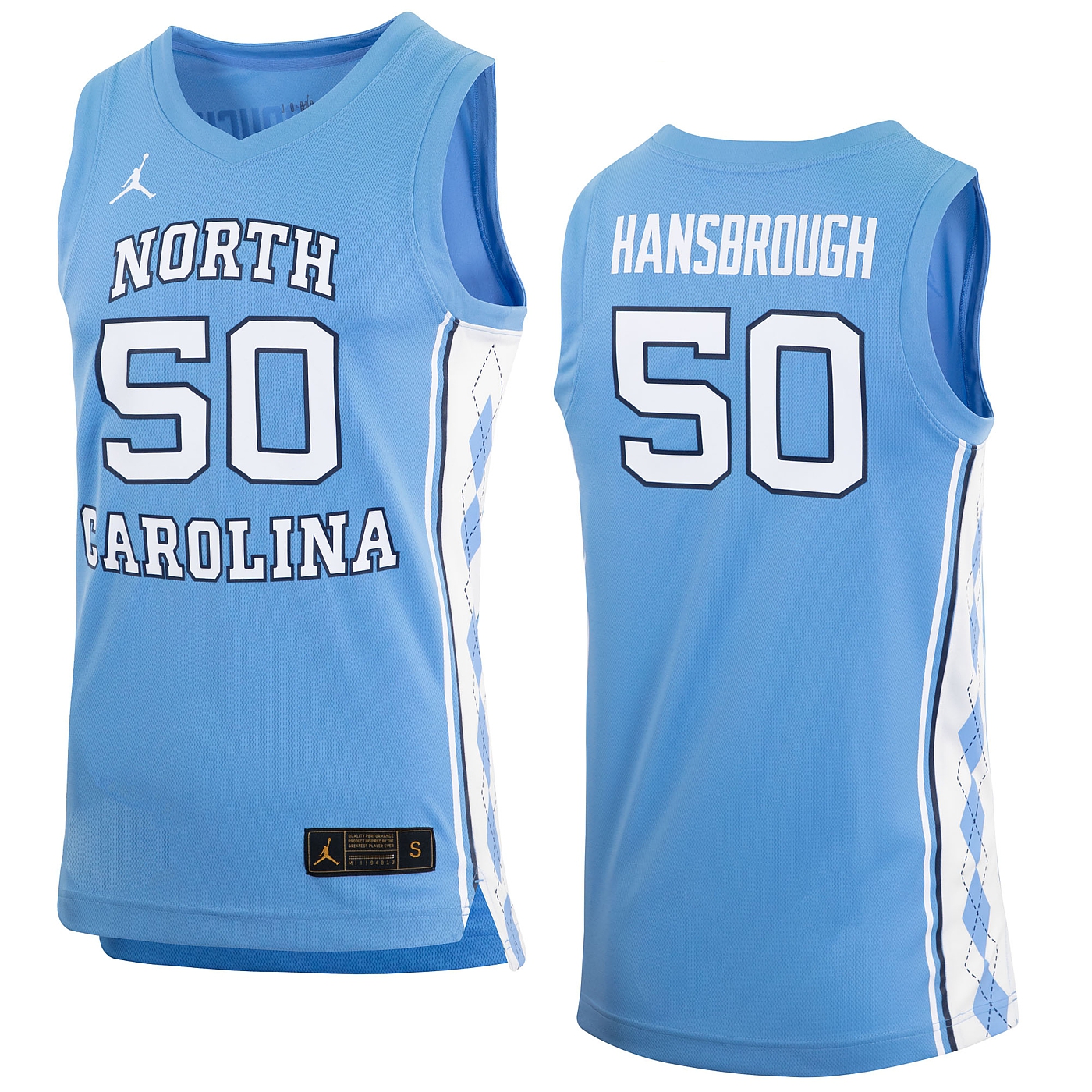 North Carolina UNC Tar Heel Tyler Hansbrough Nike Jordan Stitched JERSEY XL
