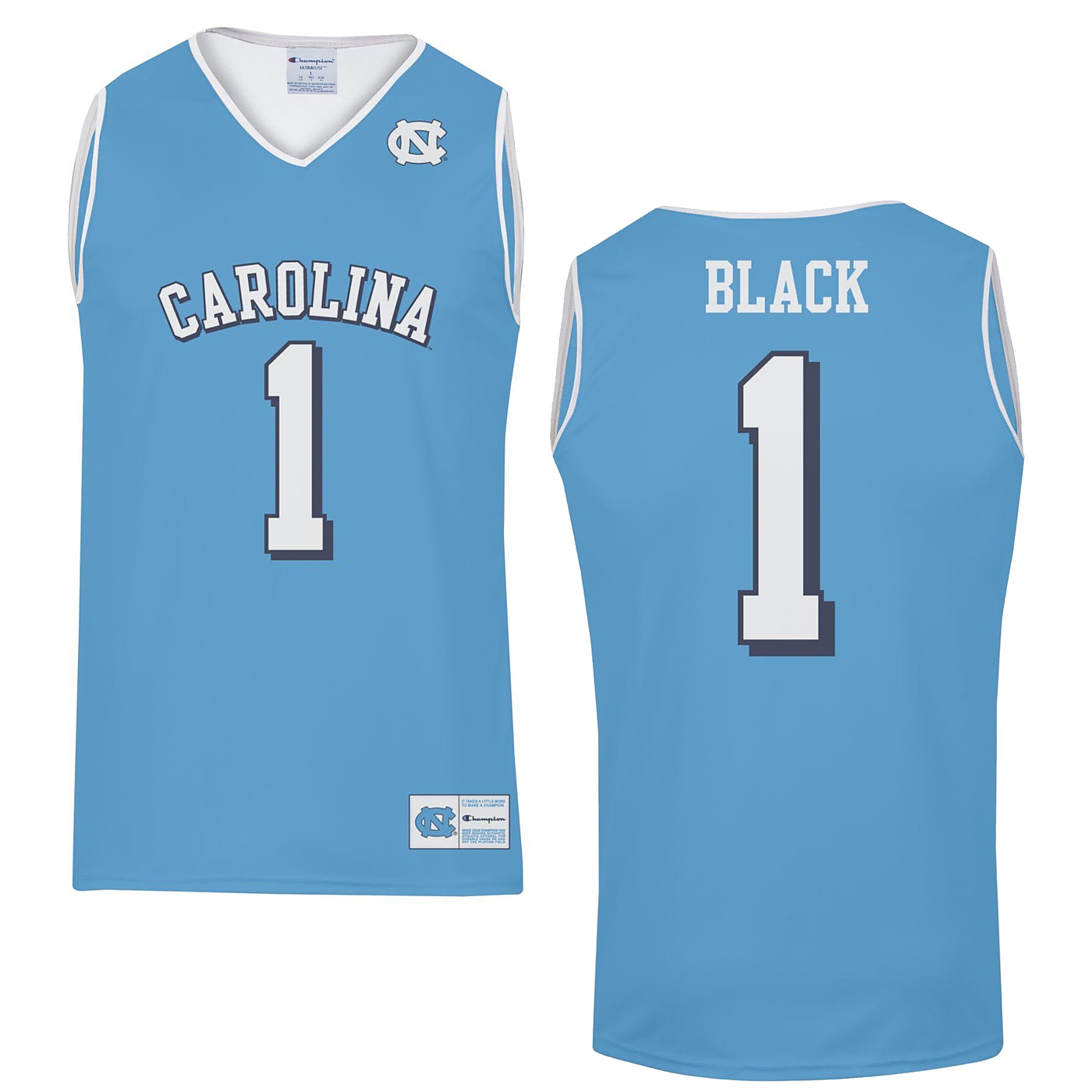 Johnny T-shirt - North Carolina Tar Heels - Youth Leaky Black #1